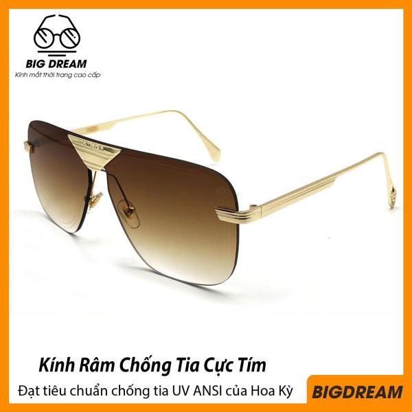 Giá bán Mắt kính thời trang nam gọng kim loại cao cấp Z57 - Mắt kính chống chói, chống tia UV - Tặng kèm hộp đựng + Khăn  lau