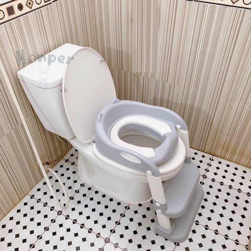 Thang bô 2 bậc gấp gọn chính hãng honper cho bé
