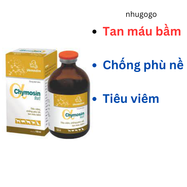 Chymosin fort 20ml tiêu viêm, tan máu bầm, chống phù nề
