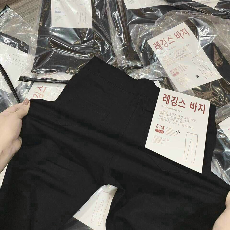 Quần legging nữ lưng cao dáng ôm chất vải co giãn mạnh có 1 màu duy nhất siêu đẹp m645