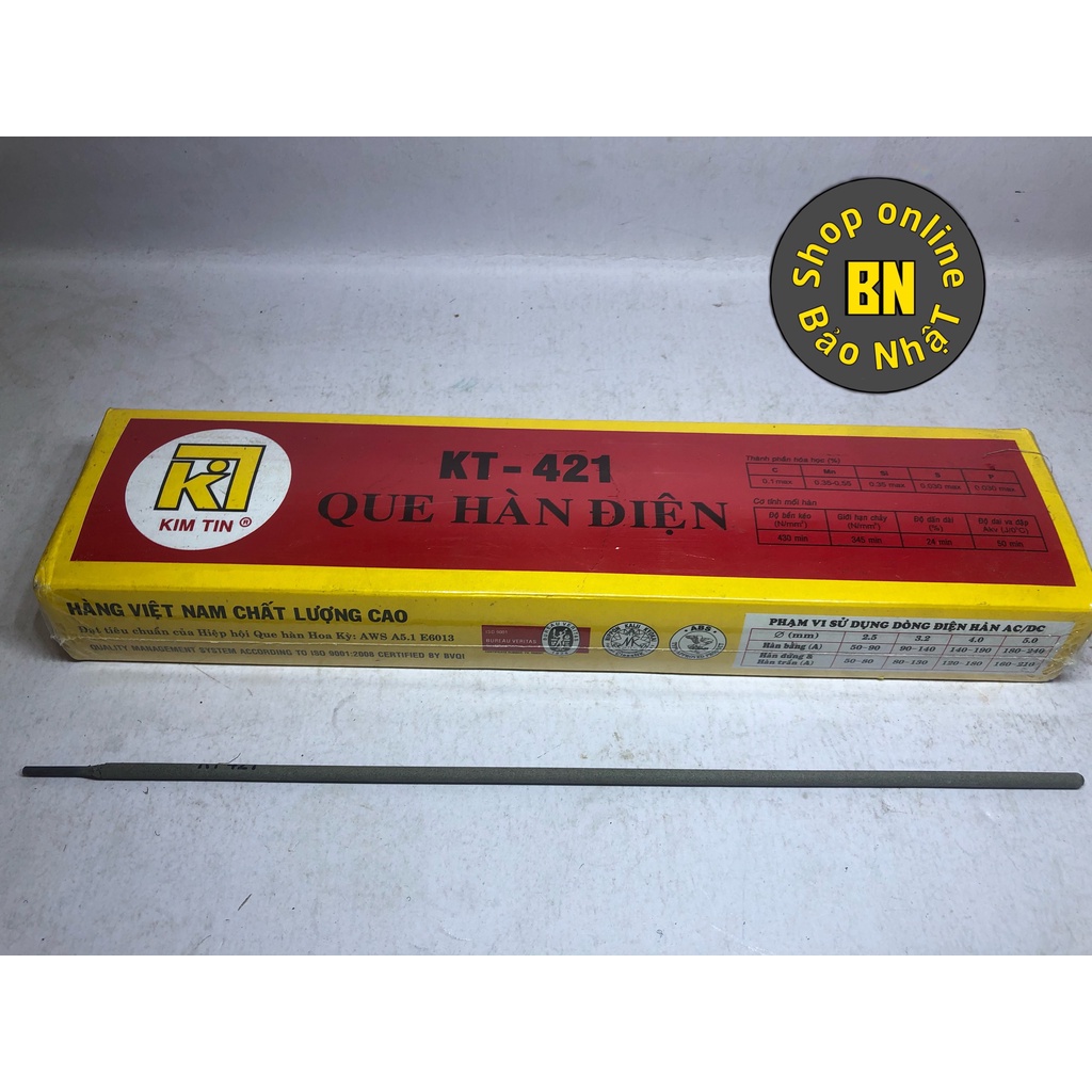 Que hàn điện KT421 (Sắt) KIMTIN 2.5mm -SHINSTORE