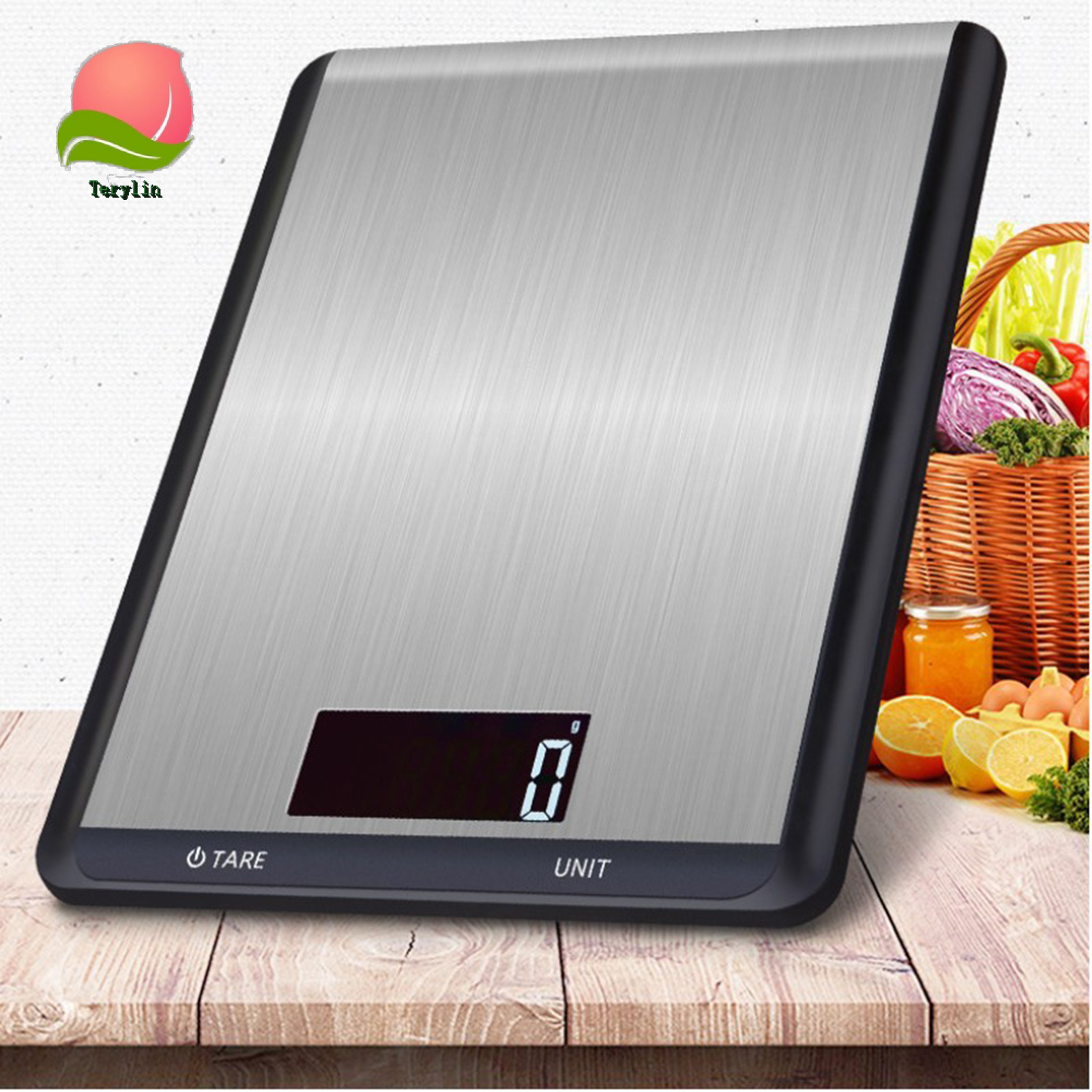 Terylin 10kg/1g 5kg/1g Kitchen Scale Backlight High Precision ABS Food Weight Balance Electronic Scale for Kitchen