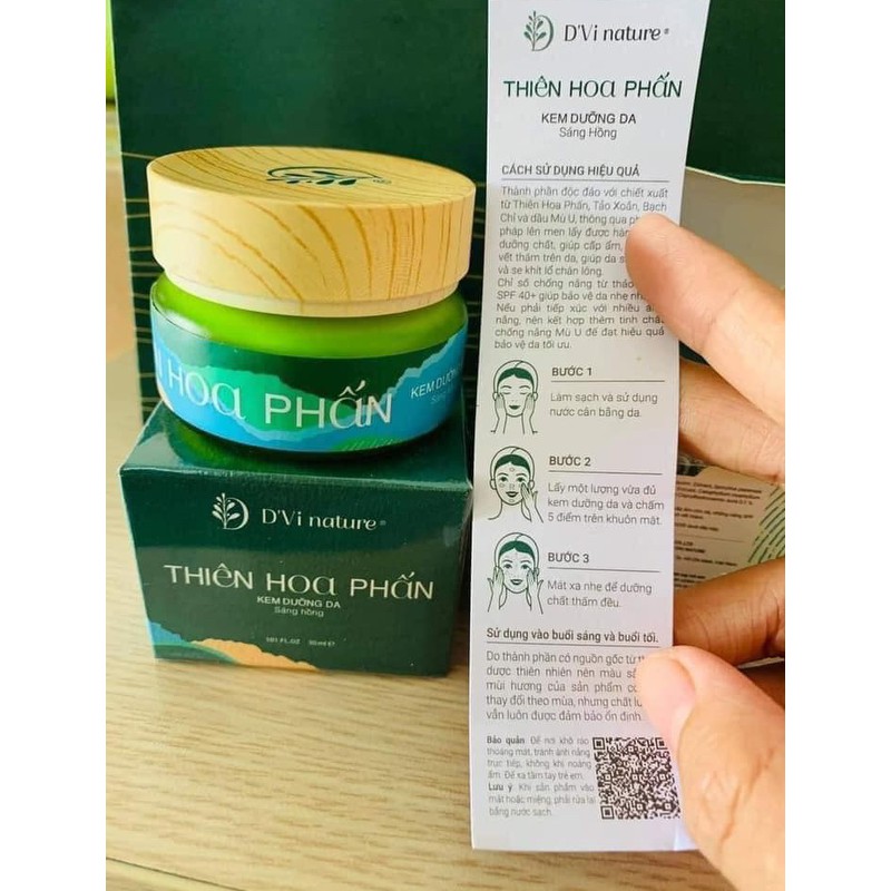 Kem Dưỡng Da Thiên Hoa Phấn D’Vi Nature