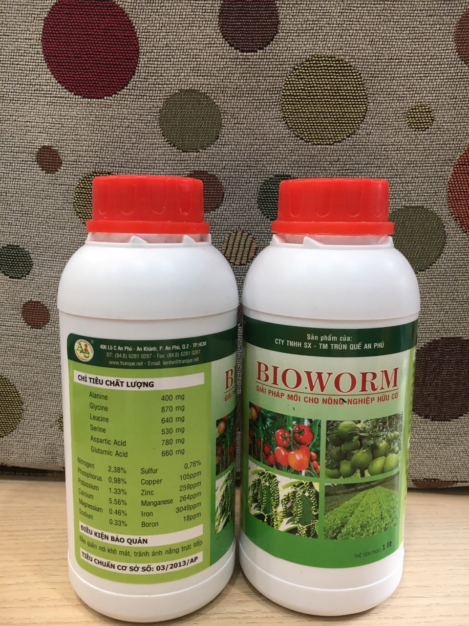 Dịch trùn quế bón cây chai 500ml