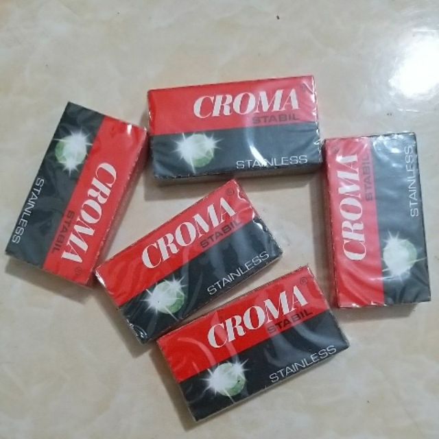 (Combo 5 ) Hộp 50 dao lam croma