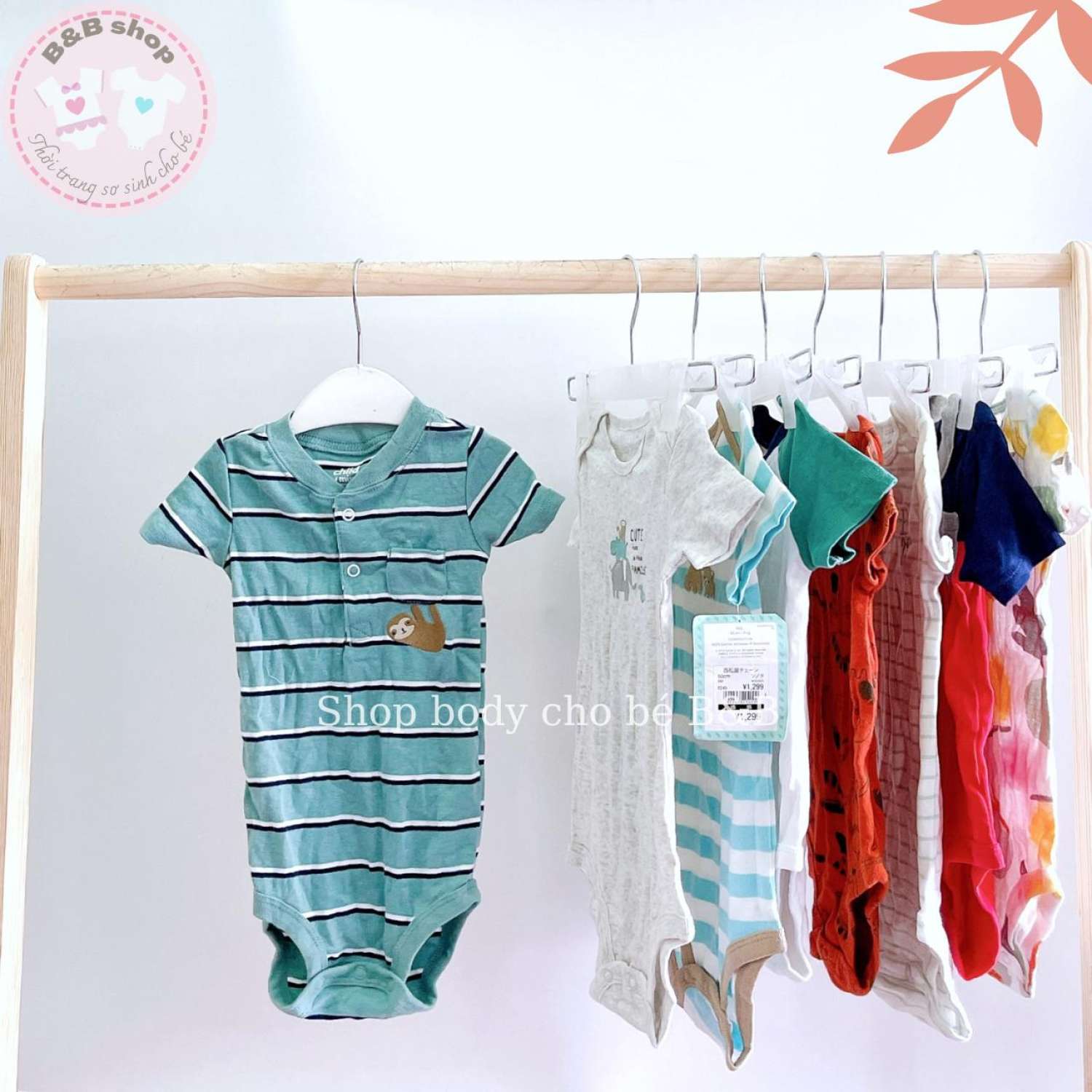 (Chọn mẫu size 9-12m) Bodysuit, Body chip Carter xuất dư cho bé sơ sinh