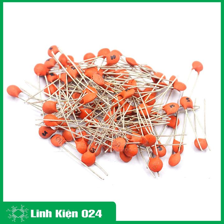 Gói 100 tụ gốm đỏ 50V nhiều giá trị