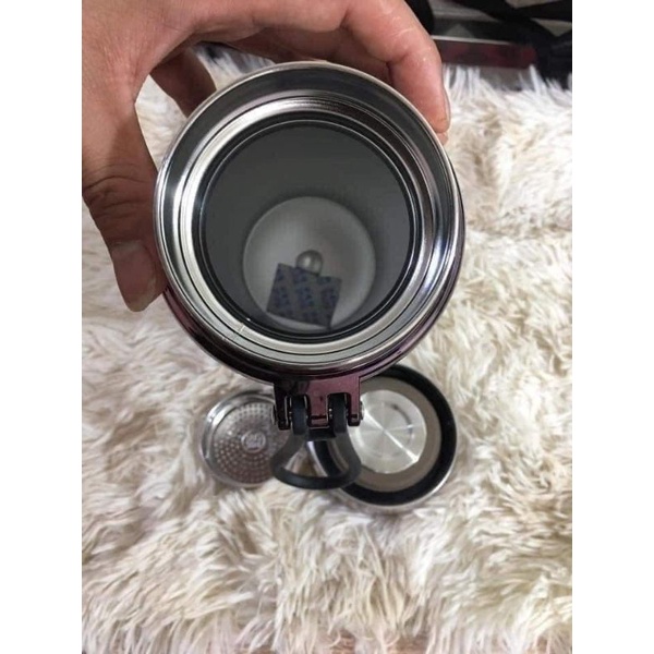 Bình giữ nhiệt Gấu inox 300ml (nắp tai gâu gâu) - N121