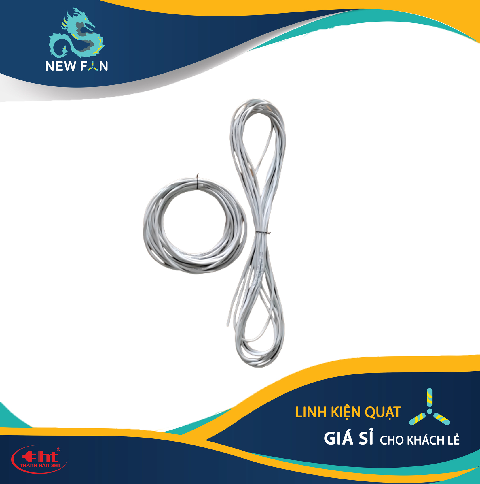Dây 5 màu - dây nguồn quạt 5 lõi