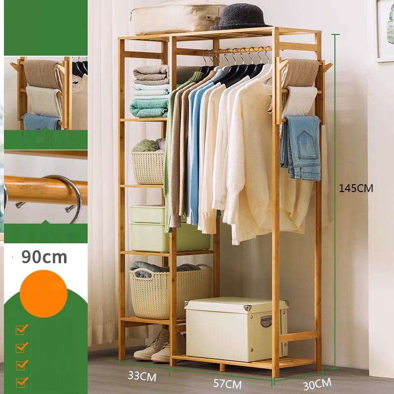 Tủ quần áo gỗ tre cao cấp
