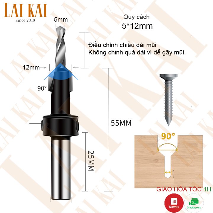 Mũi khoan âm vít 5xx 6xx