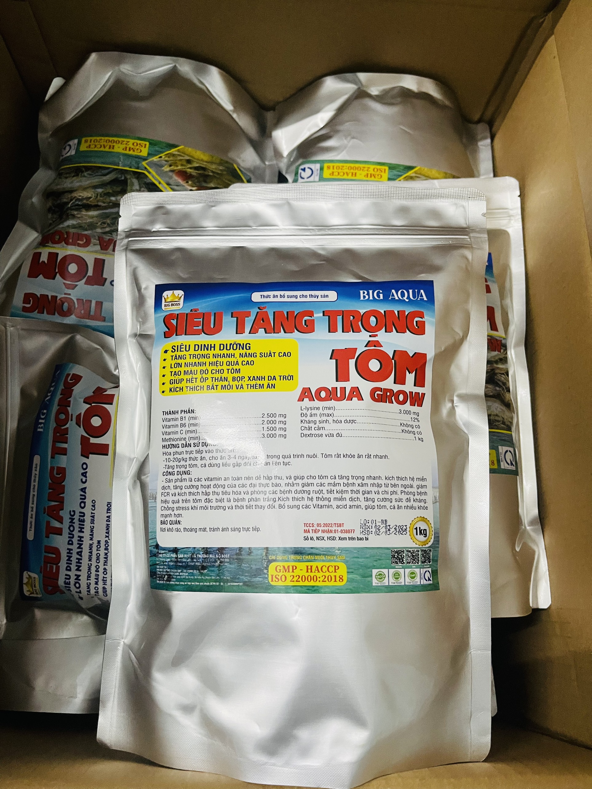 Siêu tăng trọng dùng cho tôm cá giúp lớn nhanh