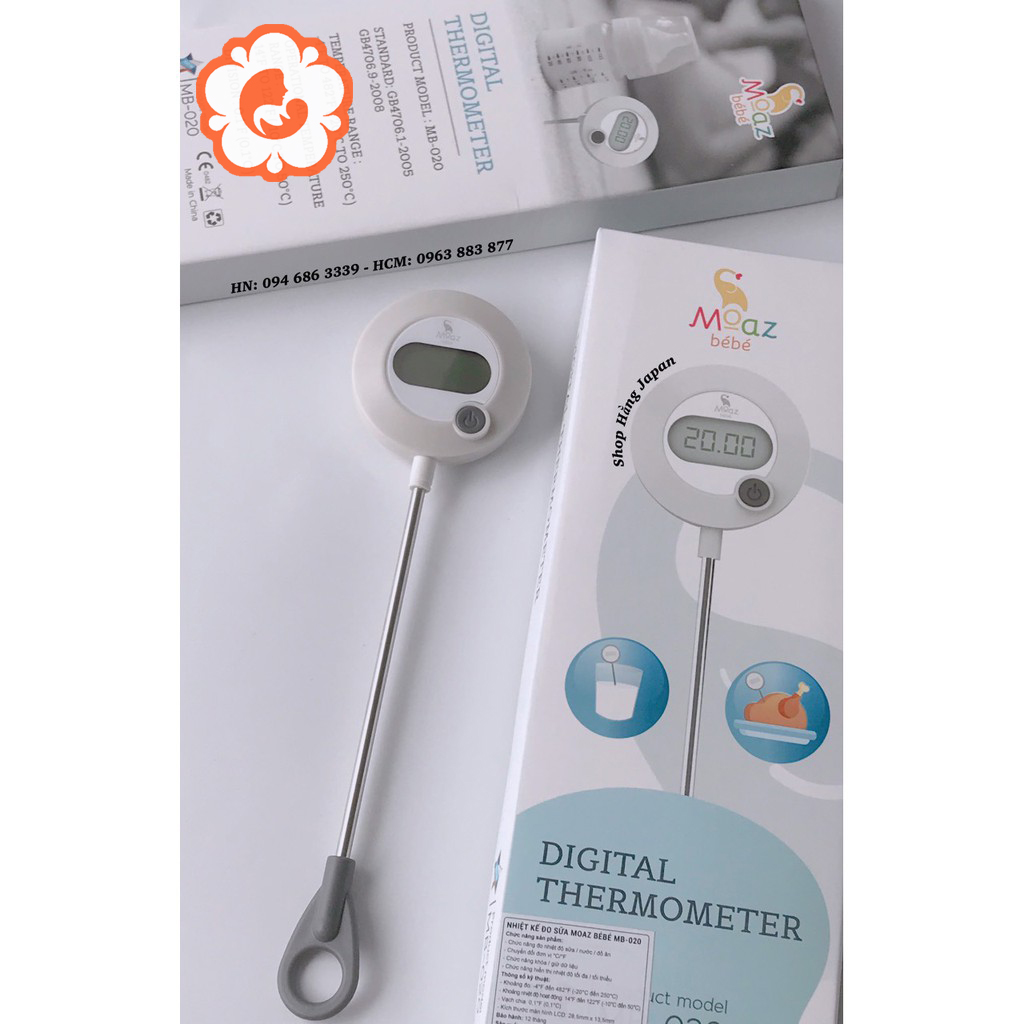 Nhiệt kế đo sữa Moaz bebe MB020