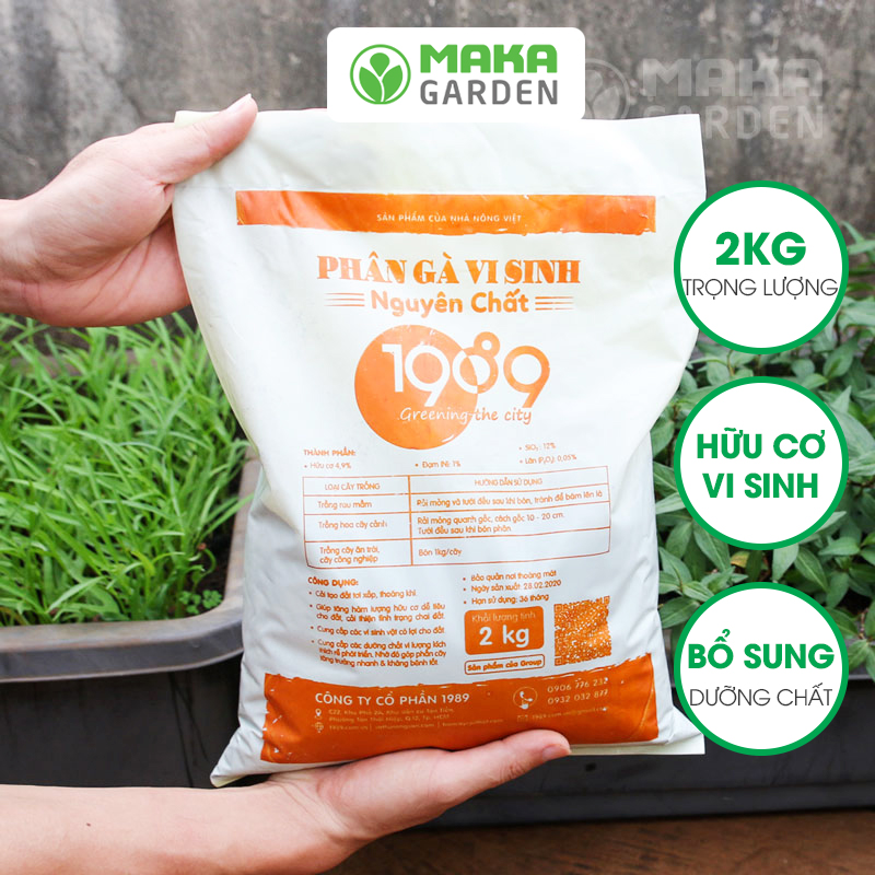 Phân gà vi sinh nguyên chất đã qua xử lý 1989