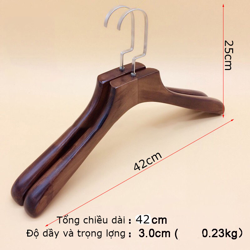 Móc Gỗ Treo Đồ Vest Áo Cưới ( Bộ 5 móc )