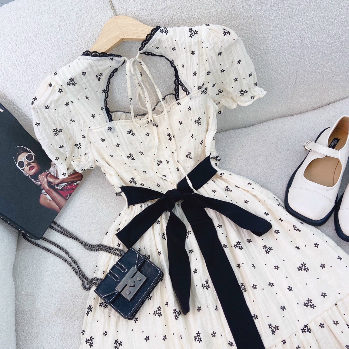 Váy đầm maxi nữ hở lưng dáng dài sang xịn mịn