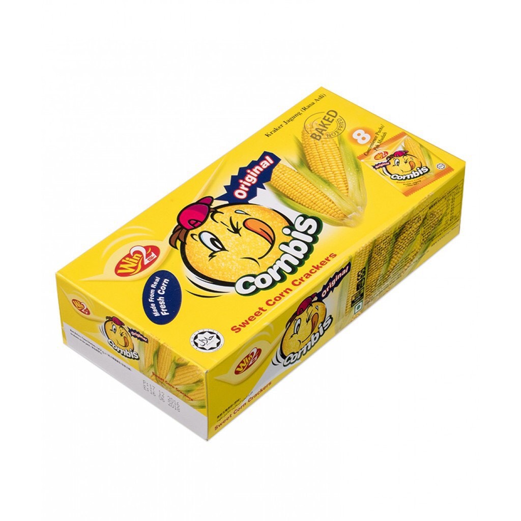 Bánh Bắp Cornbis Cracker Win2 Hộp 144G - 8 cái