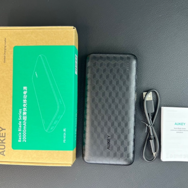 Sạc dự phòng aukey pb-n93a/n93 20000mah cổng usb-c sạc nhanh pd3.0 18w + usb-a qc 3.0/baseus 20000mah sạc nhanh 18w
