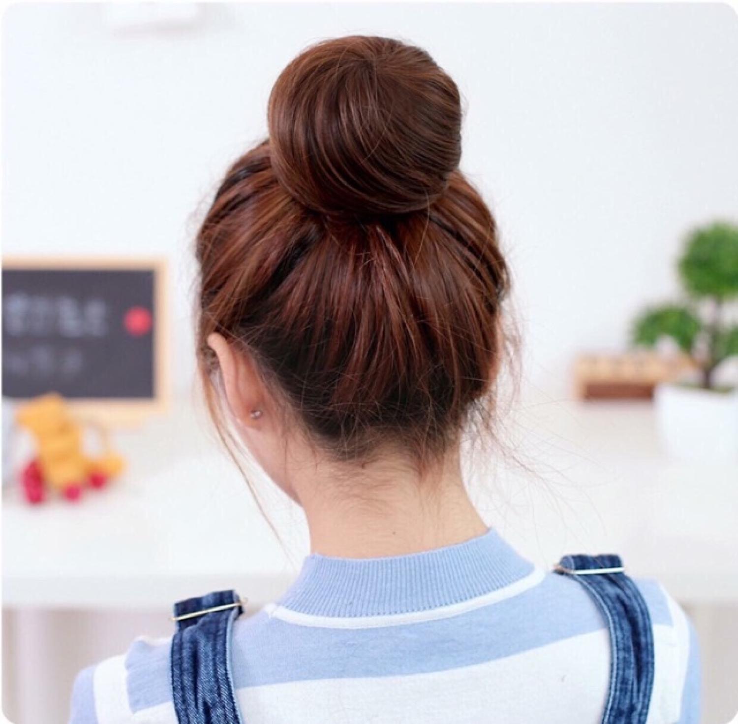 Tóc búi củ tỏi - Búi tròn cực xinh
