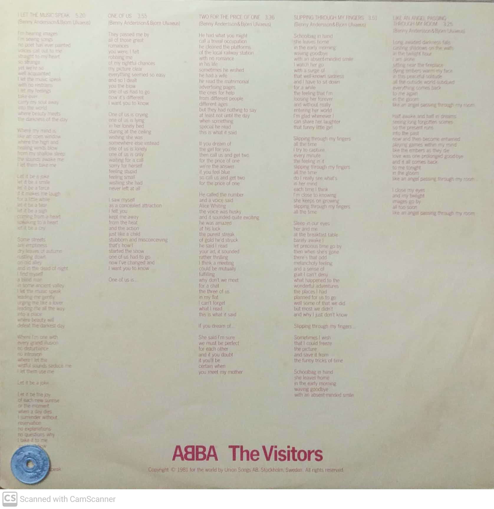 stereomate - Đĩa nhạc - LP Vinyl: ABBA - The Visitors