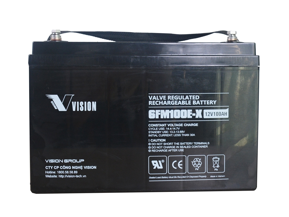 Ắc quy vision 6fm 12v - 100e-x