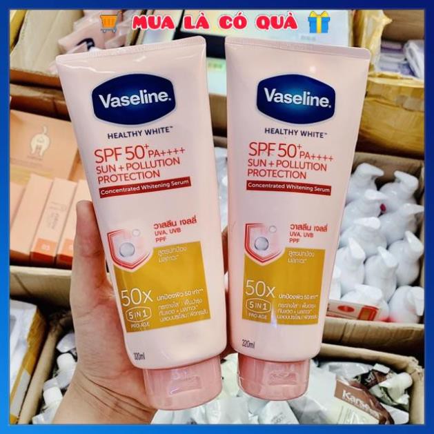 [HCM]Dưỡng thể Vaseline 50x SPF 50++ 320ml thái lan