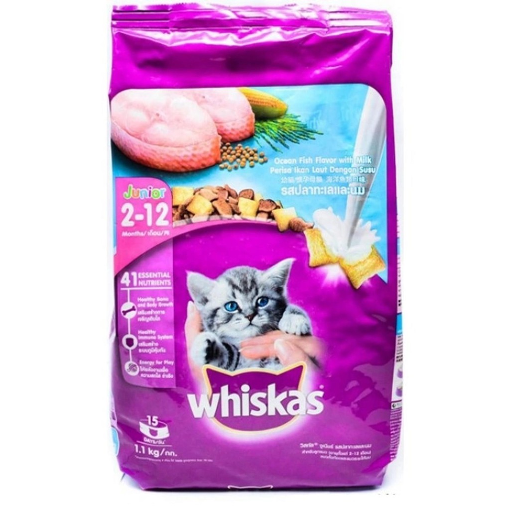 Thức Ăn Cho Mèo Con Whiskas - 1,1 Kg