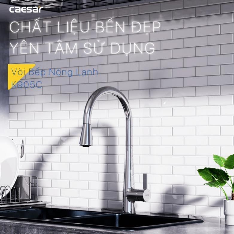 Vòi Rửa Chén Caesar K905C Rút Dây Nóng Lạnh