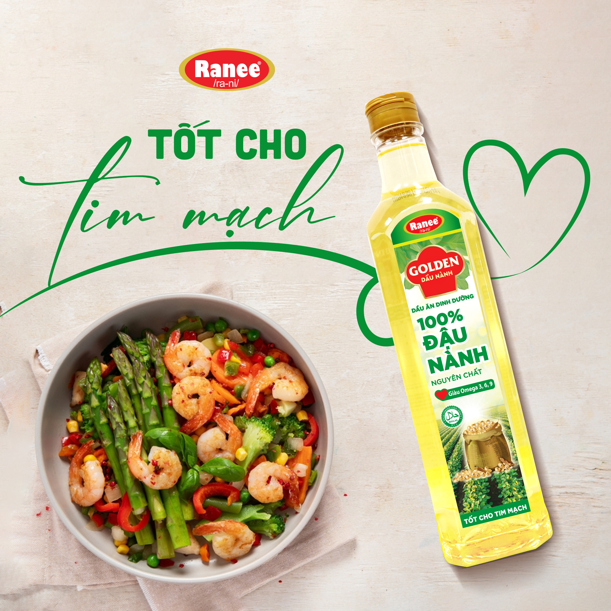 {Đơn 199k tặng hộp bơ -399k tặng vá gỗ} Combo 2 chai Dầu Đậu Nành cao cấp Golden 1 lít (1 lít/chai x 2 chai)