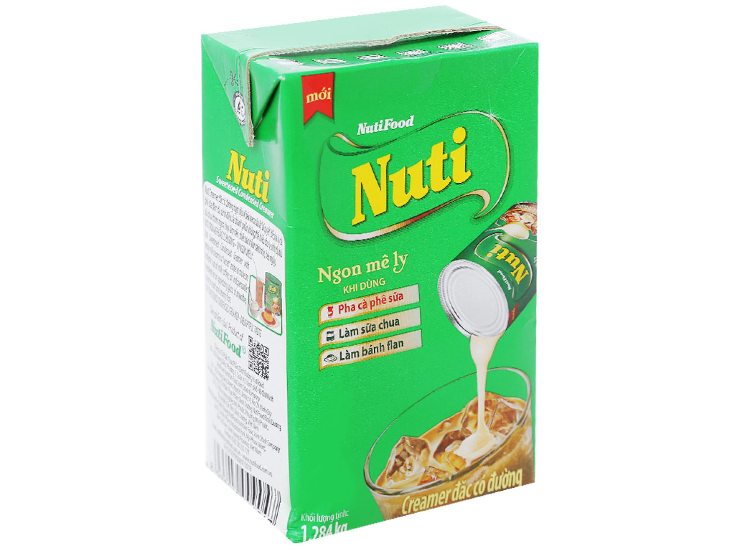 [NGON MÊ LY] Creamer Đặc Sữa Pha Chế Có Đường NutiMilk ( xanh lá ) Hộp 380g - Thương Hiệu NUTIFOOD
