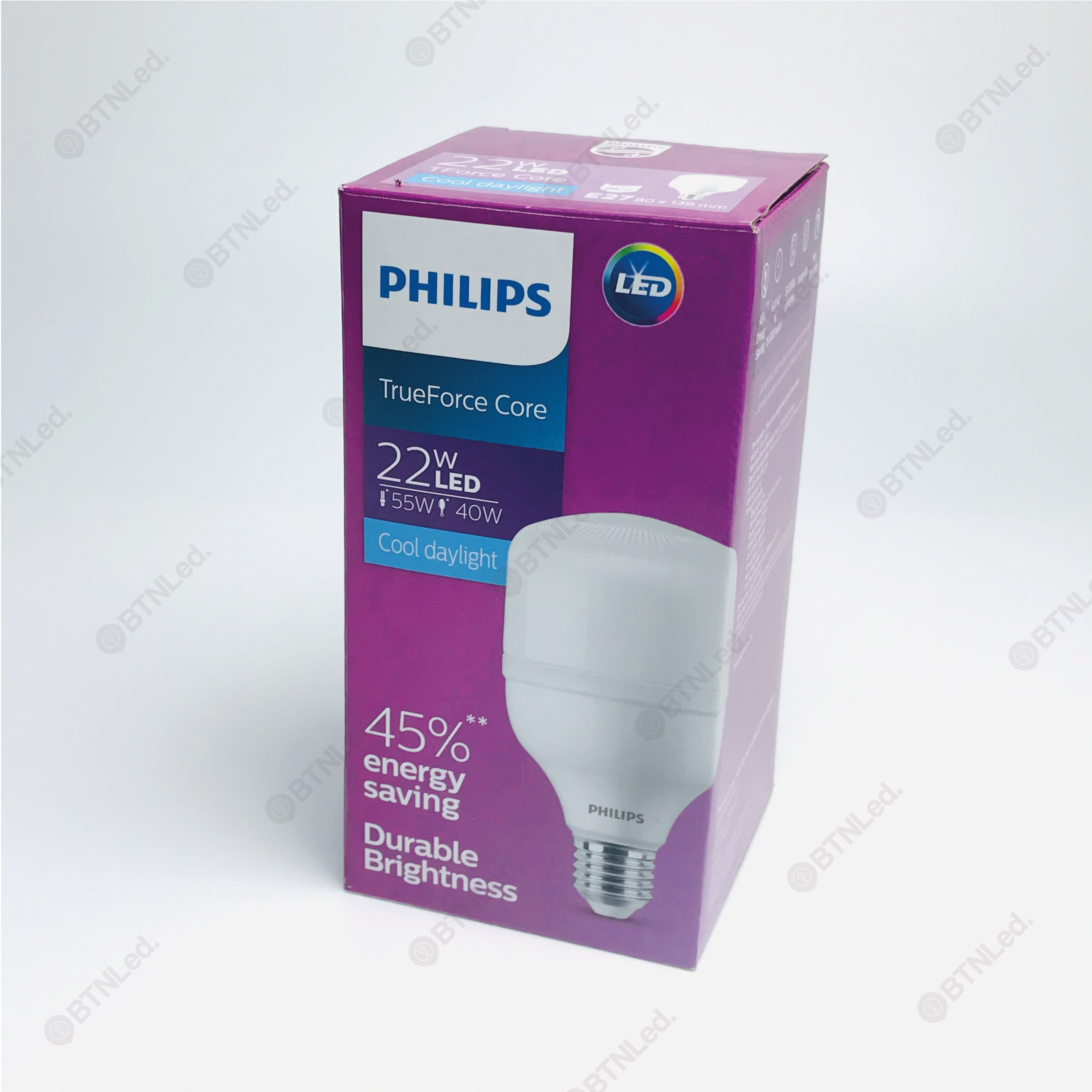 Đèn LED trụ Philips 22W E27 T80 - Hàng chính hãng