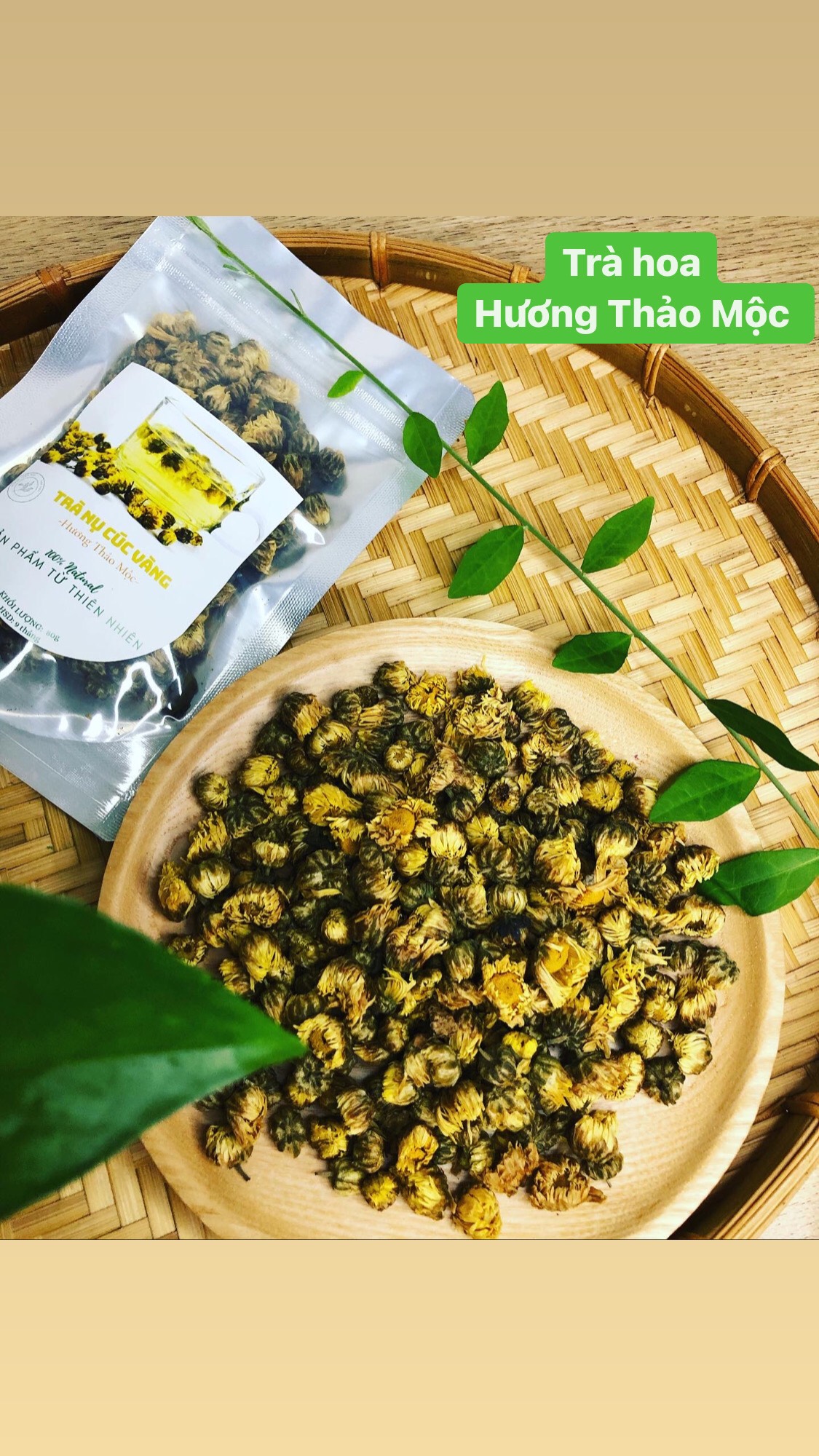 Trà Nụ Hoàng Cúc (Ngủ Ngon - Đẹp Da) - Trà Hoa Natural Thảo Mộc