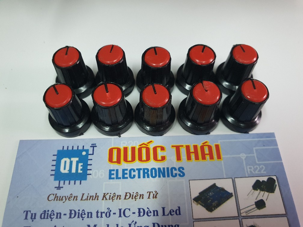 Núm volume màu đỏ