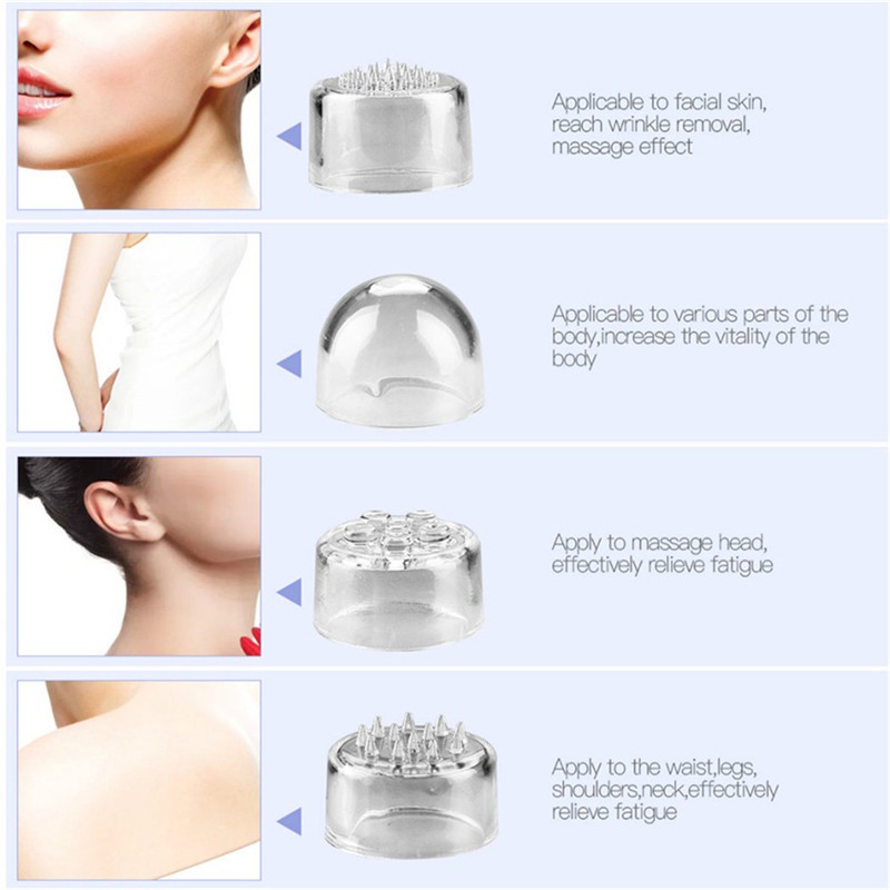 Máy mát xa mini máy cầm tay massage dạng bút điện mát xa mắt 4 đầu (10x2,5cm) - Device Massager Mini