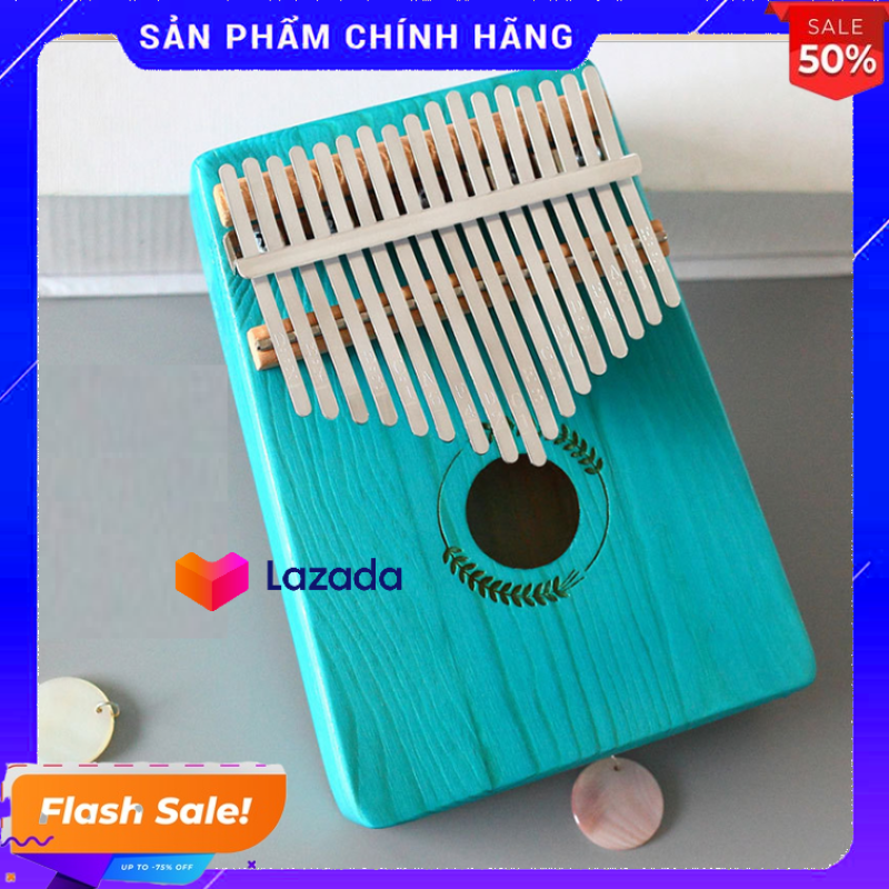Đàn kalimba 17 phím tặng stick màu và búa chỉnh âm GECKO262