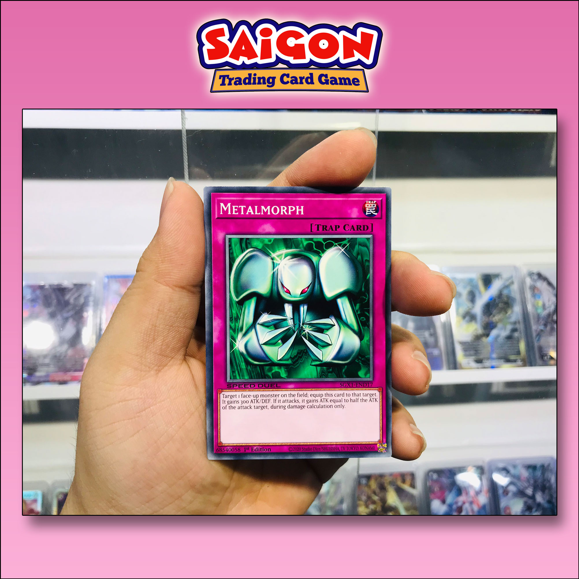 Thẻ bài yugioh mã sgx1-end17 - metalmorph - common - 1st edition