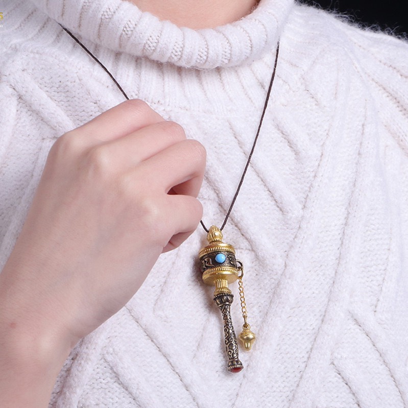 [HCM]MẶT DÂY CHUYỀN KINH LUÂN ĐEO CỔ BẰNG ĐỒNG