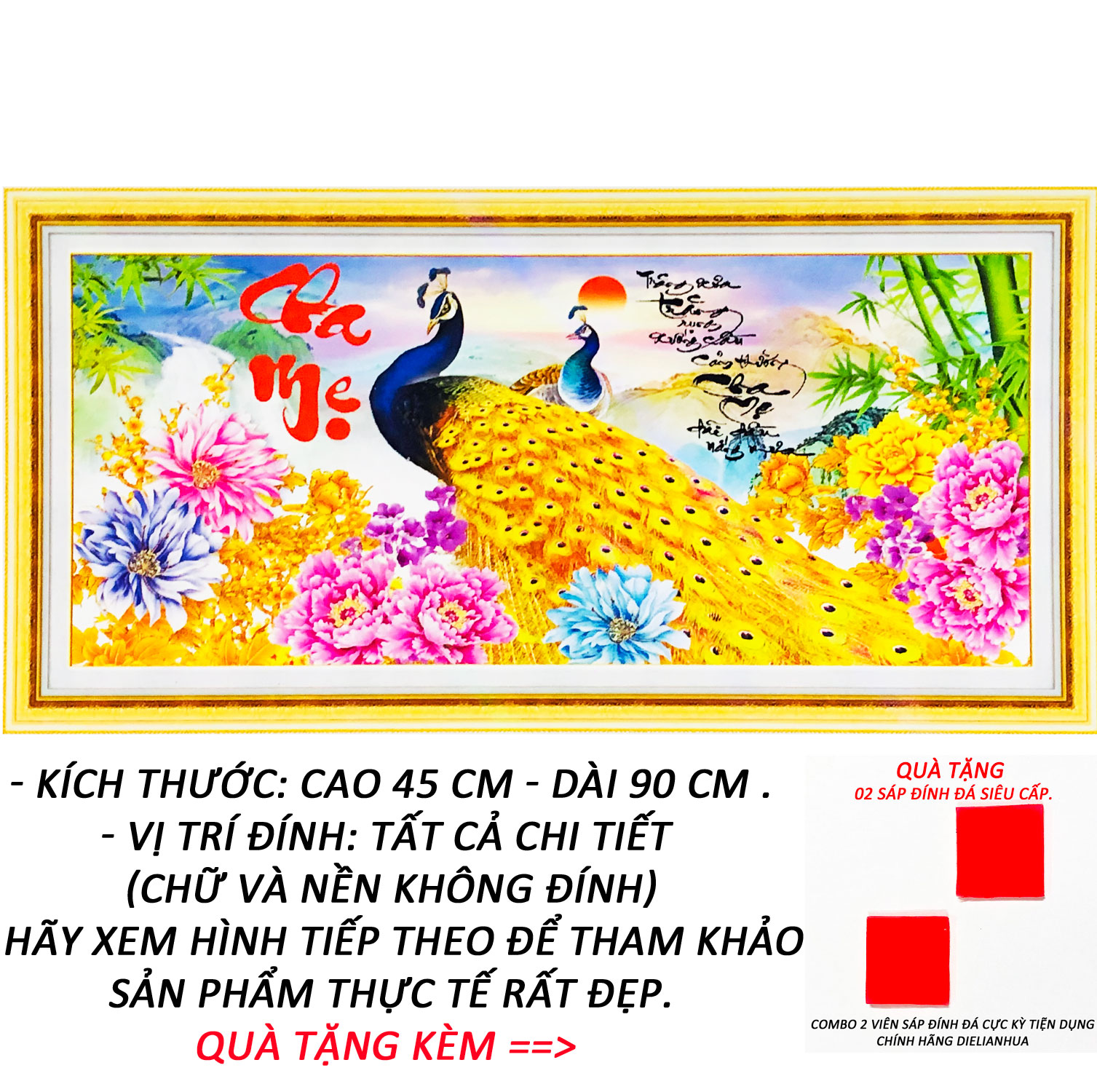 Tranh Đính Đá 5D - Thuận Buồm Xuôi Gió 03 -  Tranh Mỹ Thuật Minh Hiền