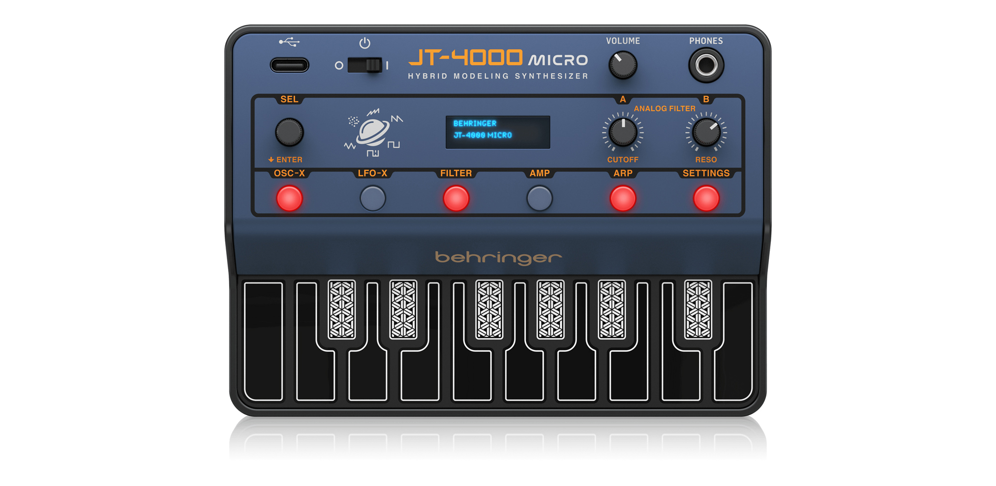 Jt-4000 micro hybrid synthesizers behringer