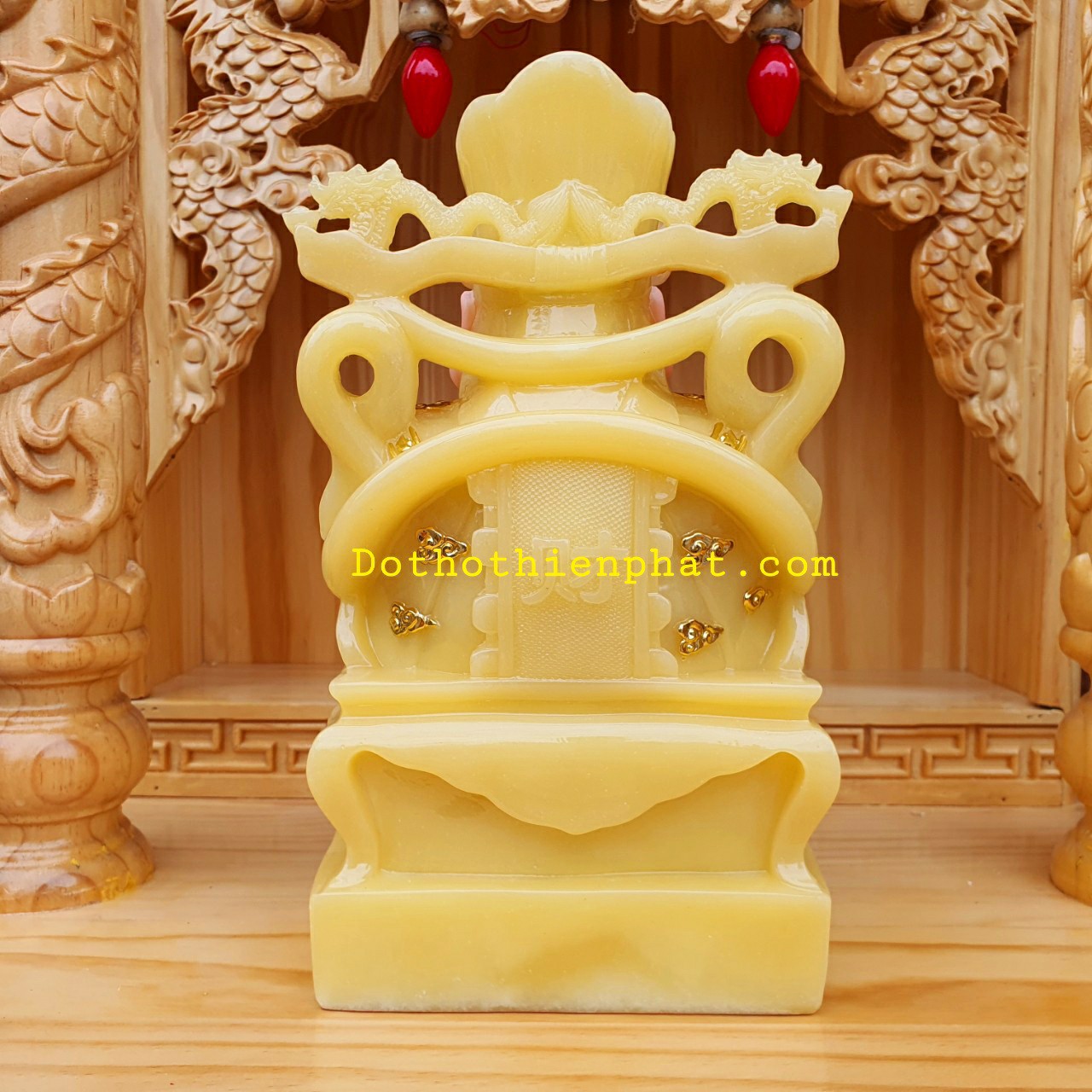 Ông thần tiền đá 8in cao 22 cm cao cấp