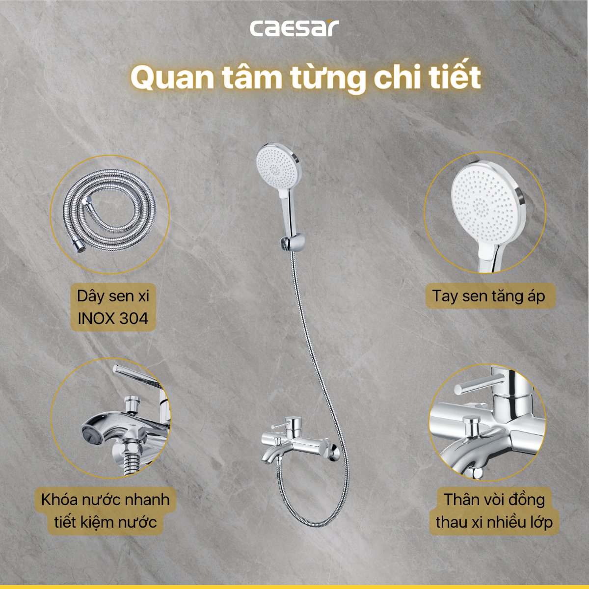 Vòi Sen Nóng Lạnh - S523C