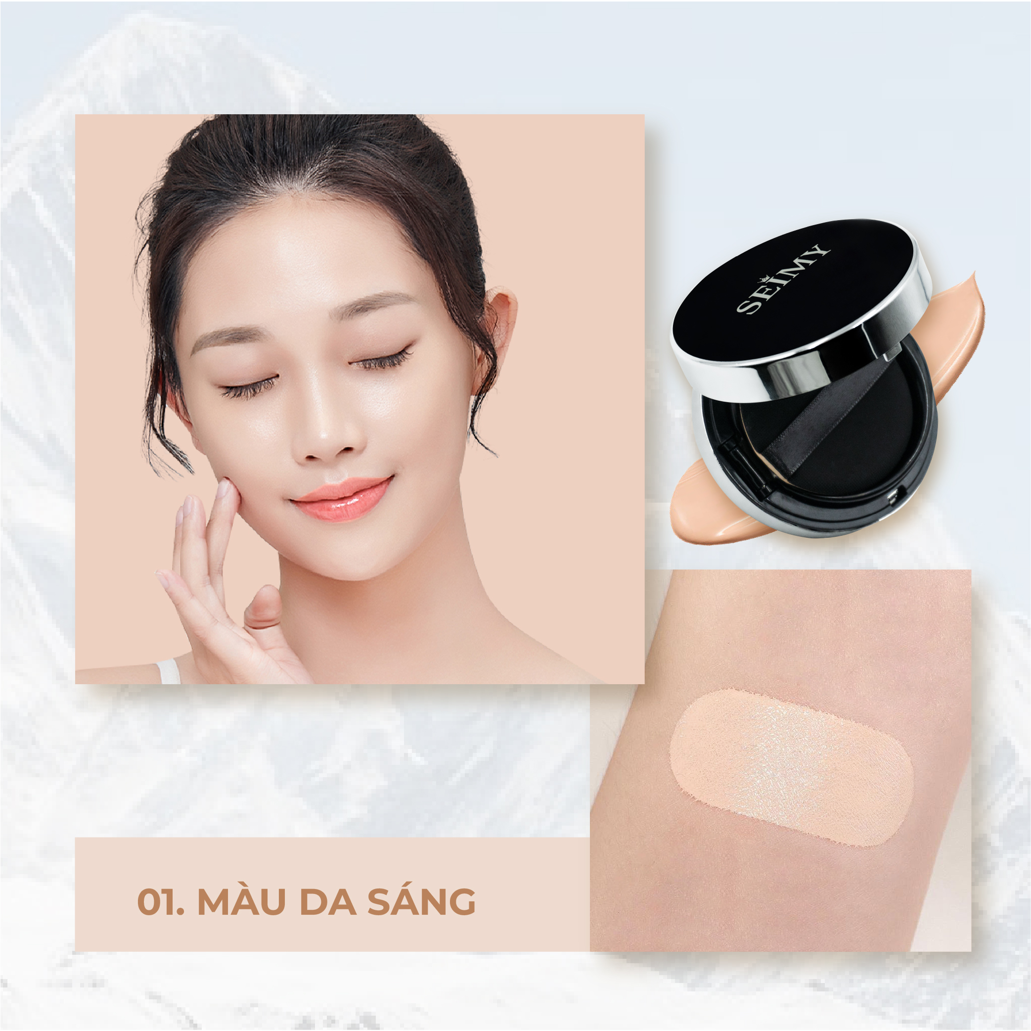 Phấn nước SEIMY - Top Skin Perfect Cushion 15g