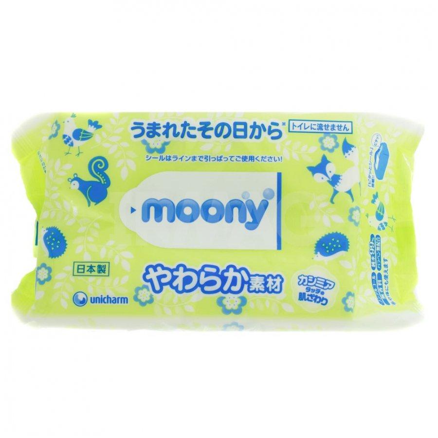 [COMBO 8 GÓI] KHĂN GIẤY ƯỚT MOONY 80 TỜ/GÓI NỘI ĐỊA NHẬT (8GÓI X 80TỜ/GÓI)