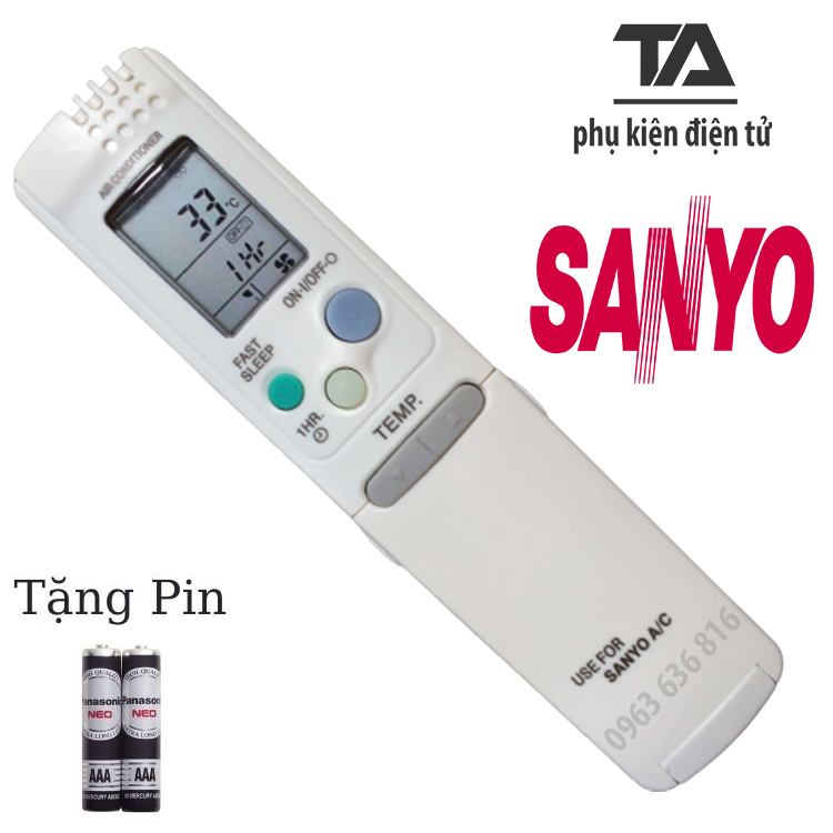 [FREESHIP] ✔ Remote Điều khiển điều hòa Sanyo - dòng SAP-KC 1 & 2 chiều Inverter