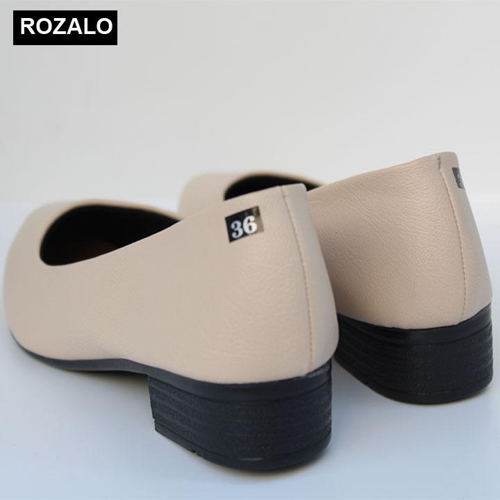 Giày búp bê nữ da mờ Rozalo R5603