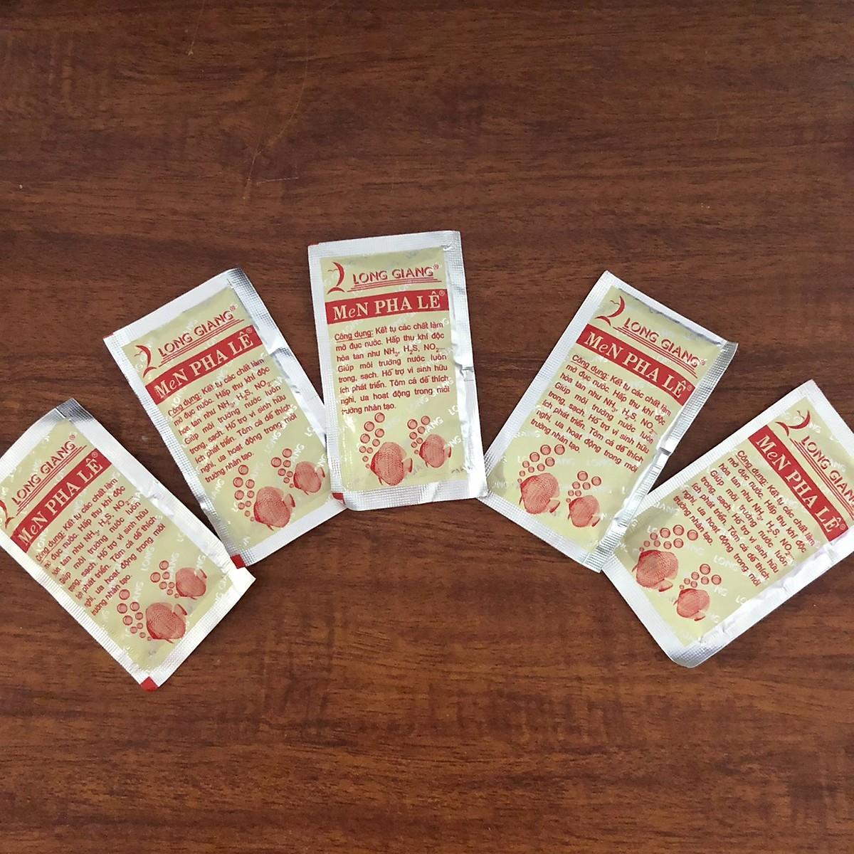Men pha lê làm trong nước bể cá Long Giang (5g/gói)