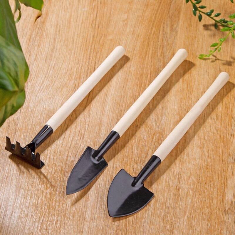 Bộ dụng vụ làm vườn mini 3 món, dụng cụ chăm sóc sen đá