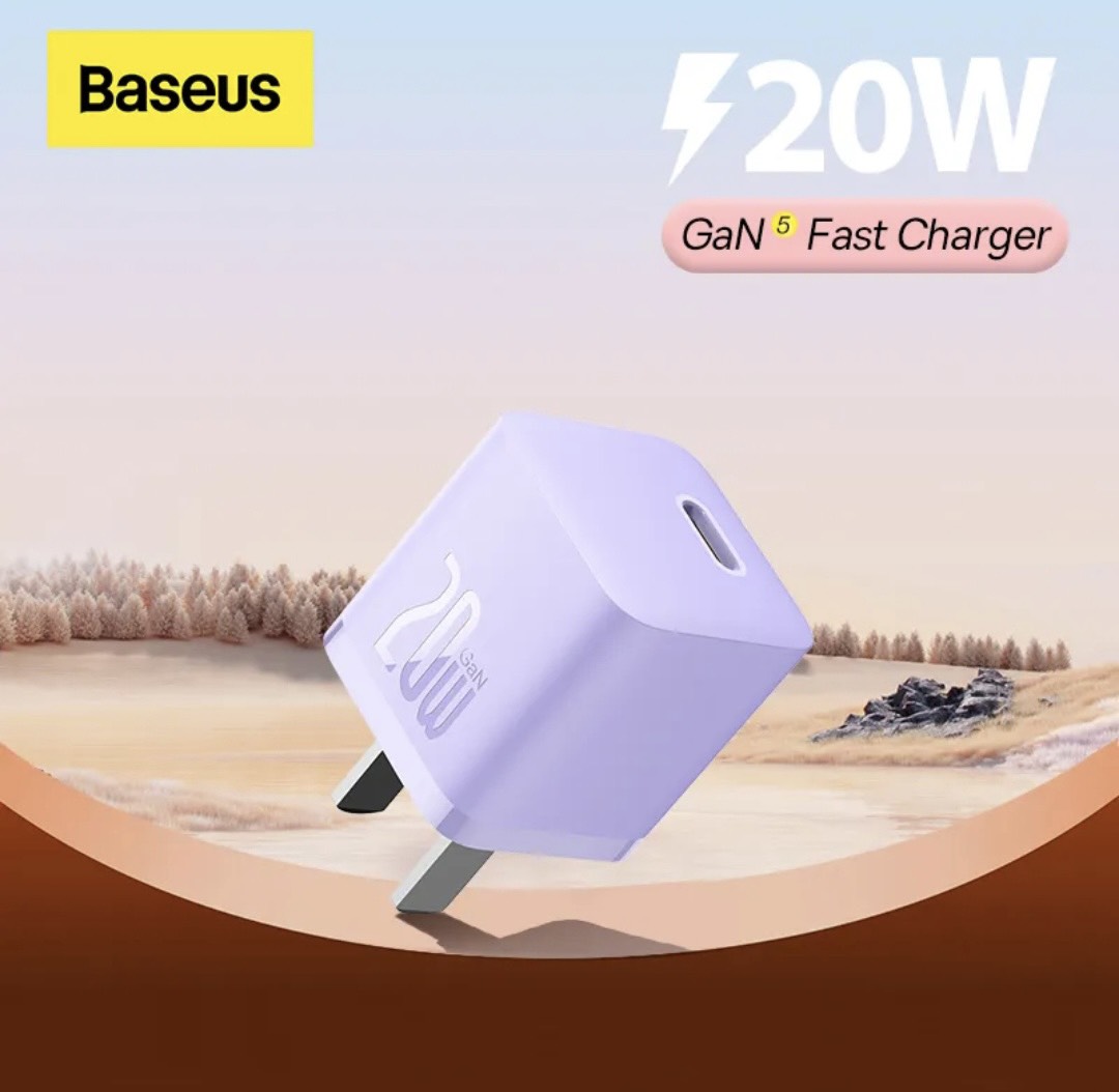 Củ sạc Baseus 20W USB C hỗ trợ sạc nhanh Type C PD cho iPhone 12 Pro Max 11 Mini 8 Plus