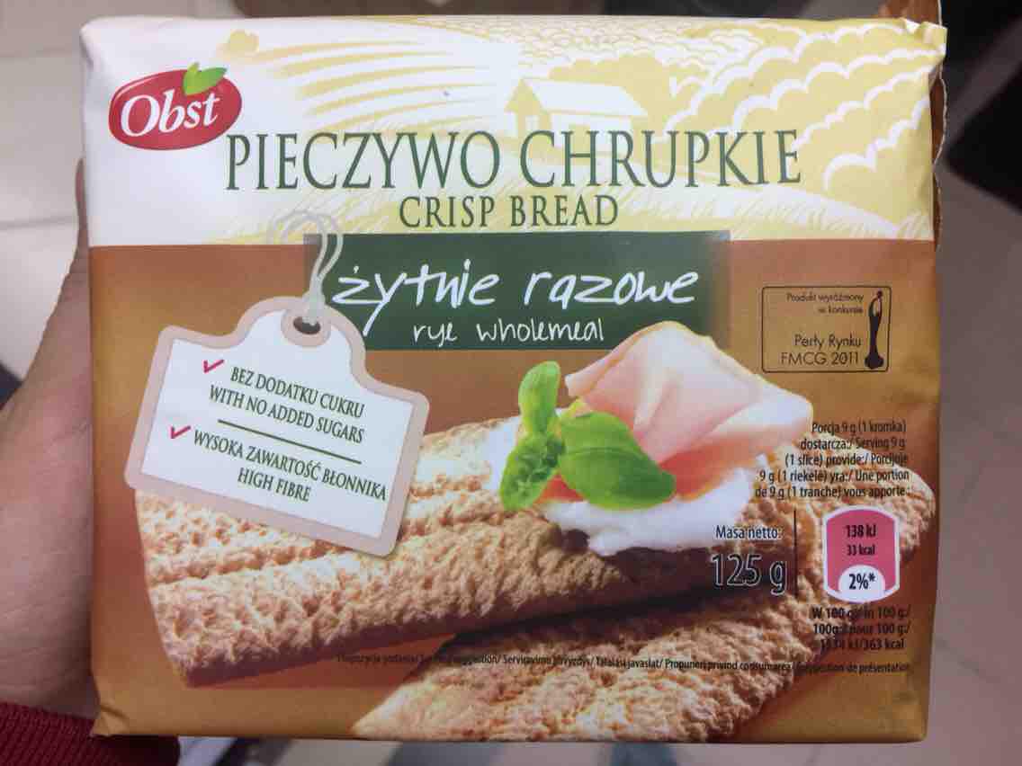 Bánh ngũ cốc OBST CRISP BREAD whole meal 125g