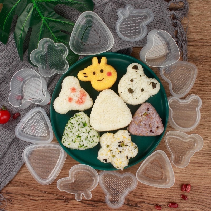 Khuôn cơm bento - tạo hình cơm nắm set 7 hình